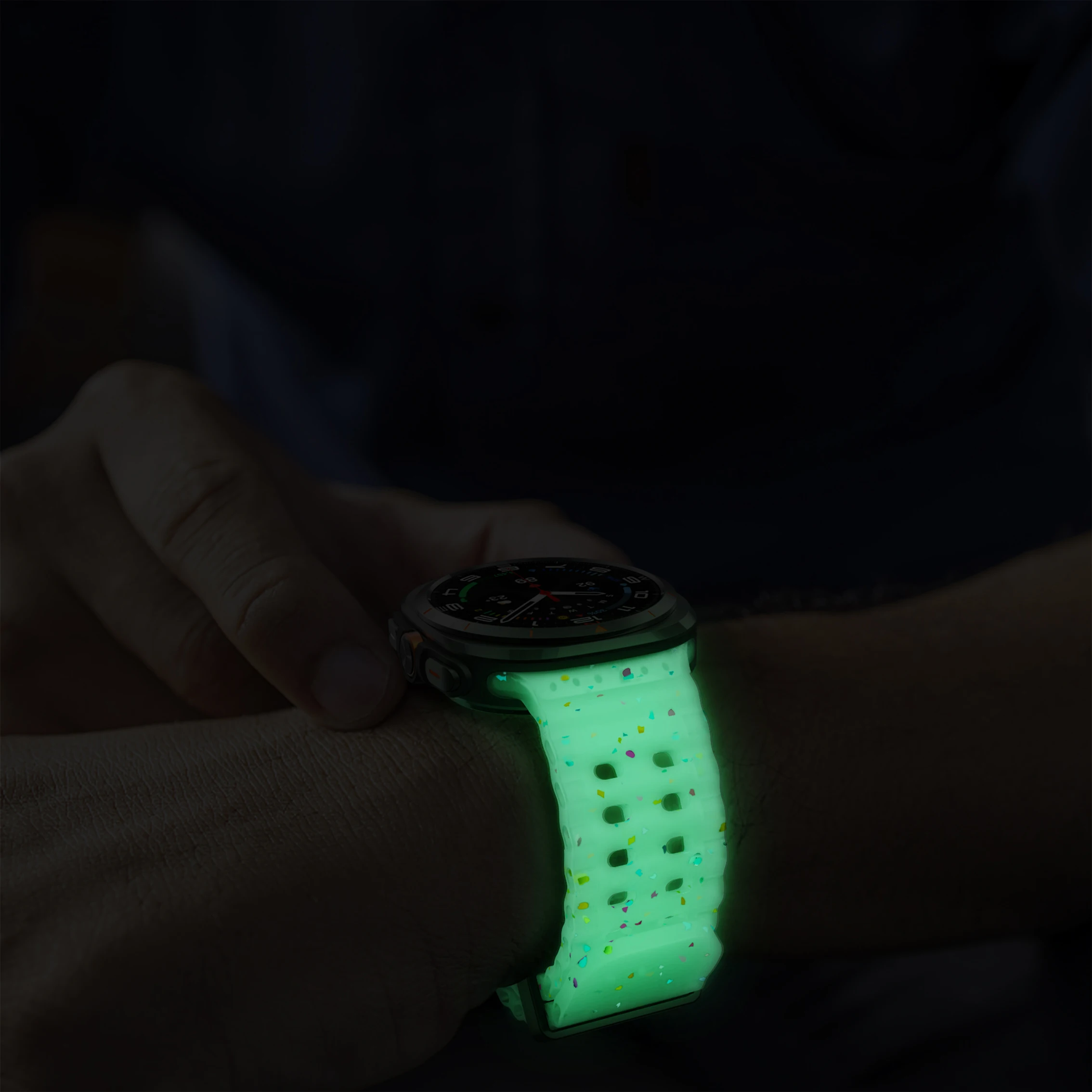 Silicone Breathable Marine Strap Wristband Bracelet