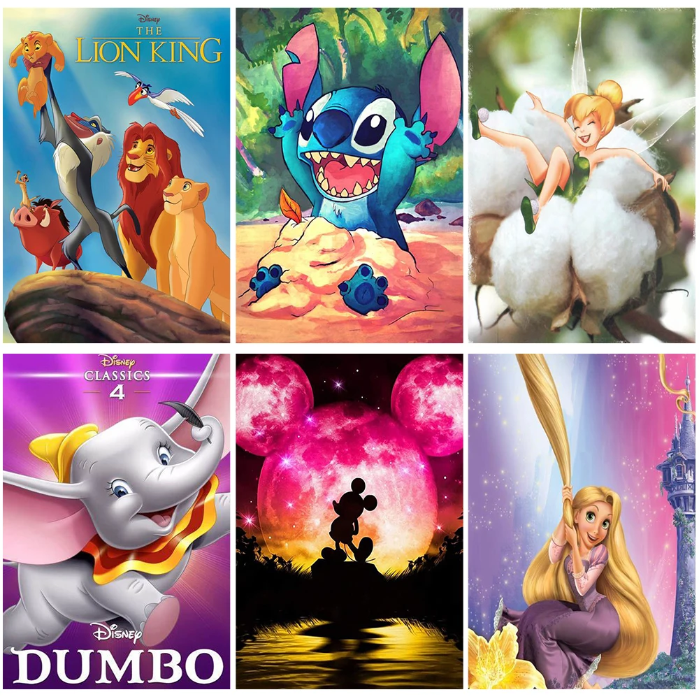 

Disney DIY 5D Diamond Painting Cartoon Animal Lilo Stitch Mickey Mouse Full Square Drill Embroidery Mosaic Hobby Handmade Gift