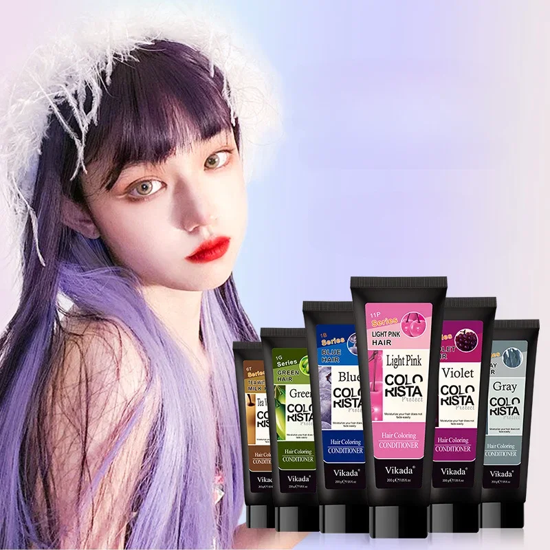 Fixed Color Locking Hair Conditioner After Dyeing AntiFading Hair Film Condicionador Supplemental Color Shampoo Color Protection protection color shampoo brown fixed color after dyed lasting nourishing hair correction and makeup red blue pink