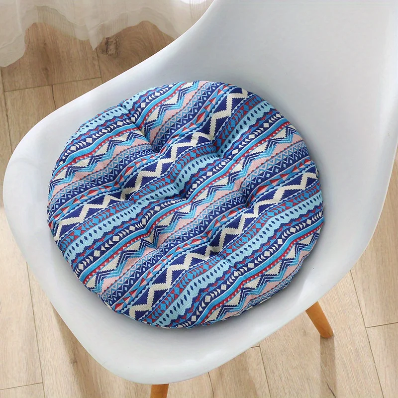 Circular Seat Cushion - Ethnic Fabric Yoga Mat, Thick and Comfortable Seat Cushion, Dining Chair Cushion, Tatami Stool Cushion 6