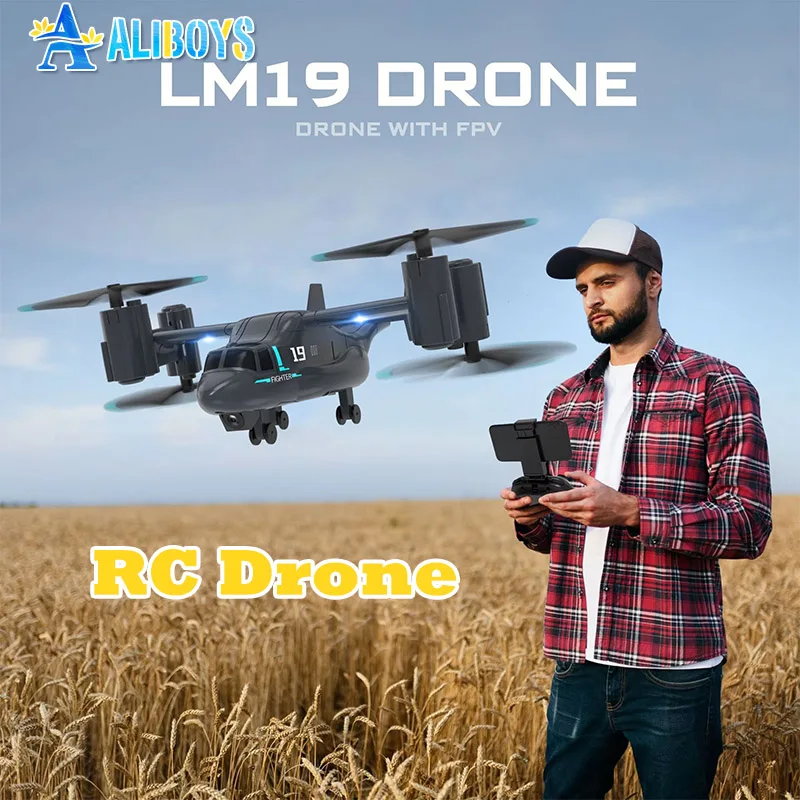 Remote Control Plane UAV Land Air Mode Aircraft Radio Controlled Aircraft Child Mini Drones RC Toys for Boys Kids Birthday Gifts 1
