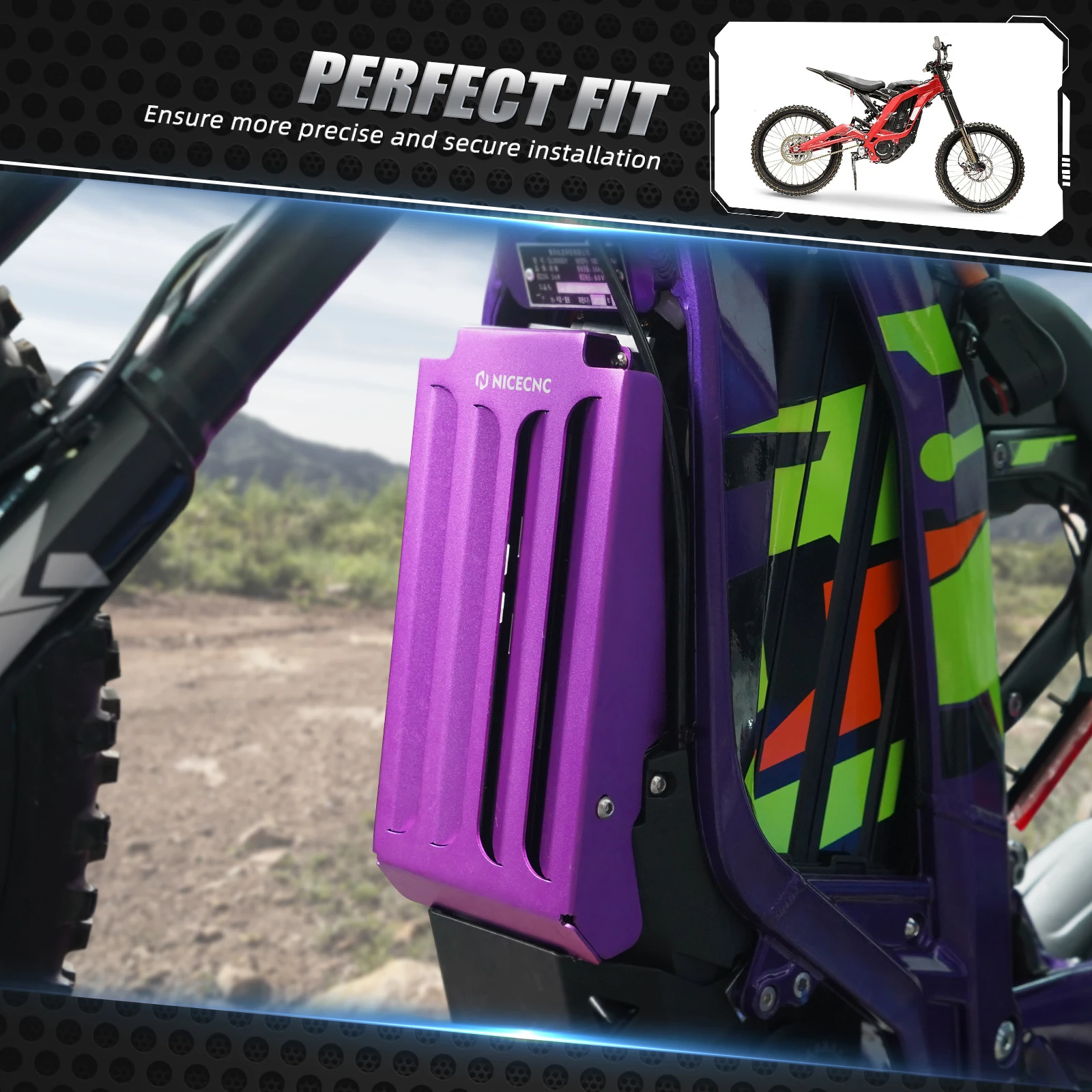 NICECNC Für Surron Light Bee X S L1E Für Segway X160 X260 Controller Abdeckung Schutz Elektrische Dirt Bike Für Sur-Ron light bee X – Detail 6