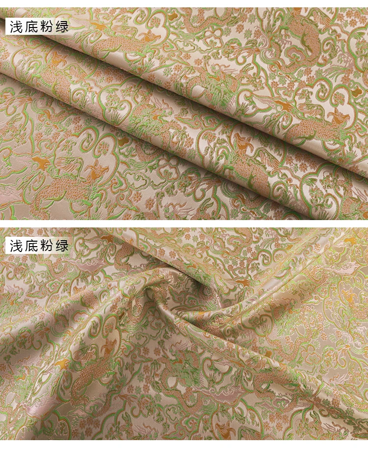 150 x 145 cm Jacquard-Stickerei, Blumenmuster, Pferdemuster, hochpräzise Brokatstoffe zum Nähen von Kleidung, handgefertigte Tasche – Detail 39