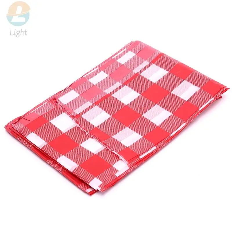 

1PC Disposable Thickening Red Checkered Tablecloth Party Weddings Home Decoration Outdoor Picnic BBQ Decoration 180*180cm