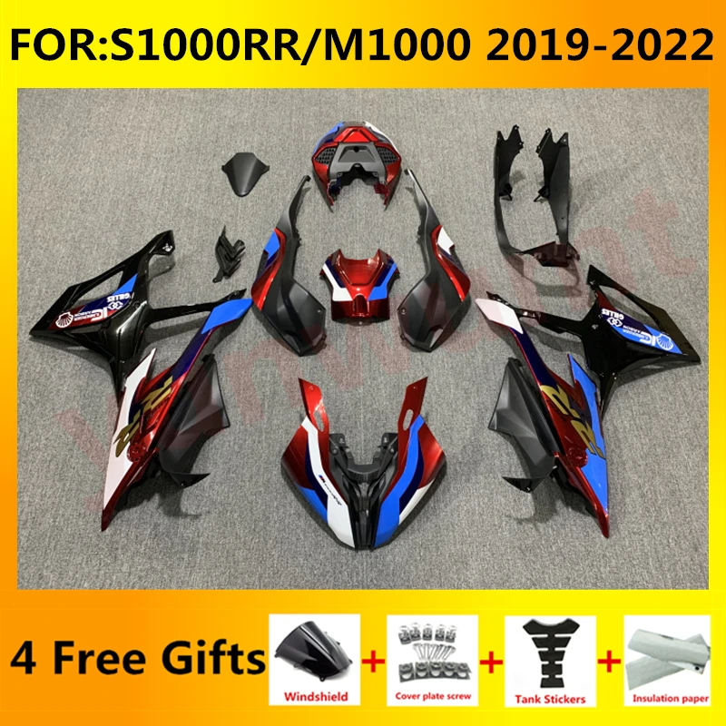 

NEW ABS Motorcycle full fairings kit fit For S1000RR S 1000 RR S1000 RR m1000 2019 2020 2021 2022 Fairing kits set blue black