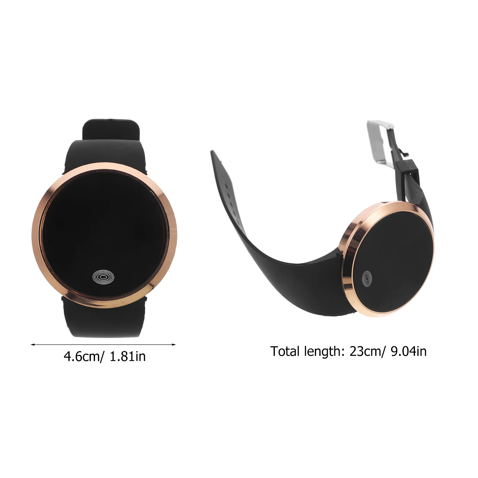 Men and Women LED Alloy Wristbands Electronic Watch Fashion Touch Screen Digital Watch Bracelet Birthday Gift Wrist Watch Electr 3