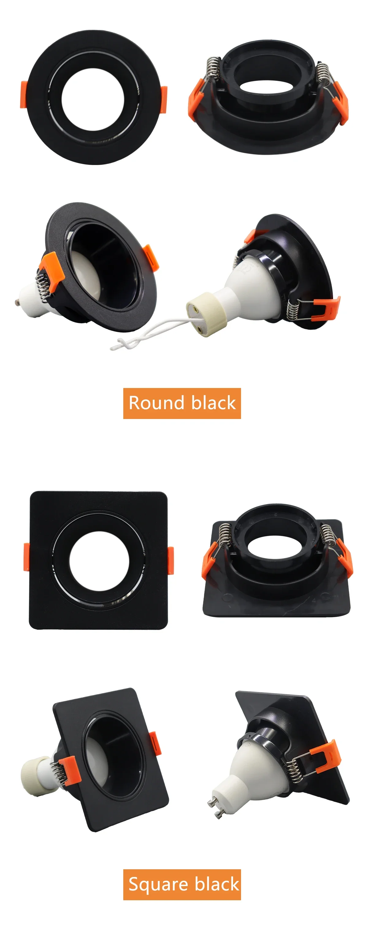 Description Picture 6 of item5/10/20pcs 9W LED Downlight GU10 Ceiling Spotlights Energy Saving 90degree Angle Adjustable Rotating AC220V 120V Indoor Lighting