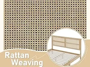 rattan headboard bed