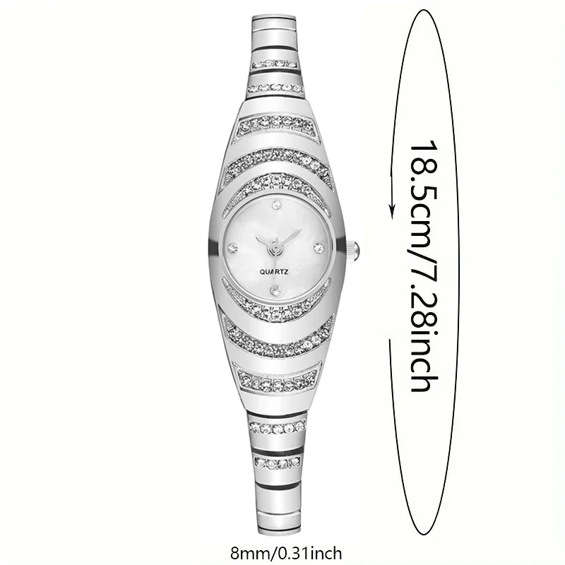 Watch New Female Diamond Snake Bracelet Wristwatches Women's Personalized Fashion Quartz Opening Clock Watch