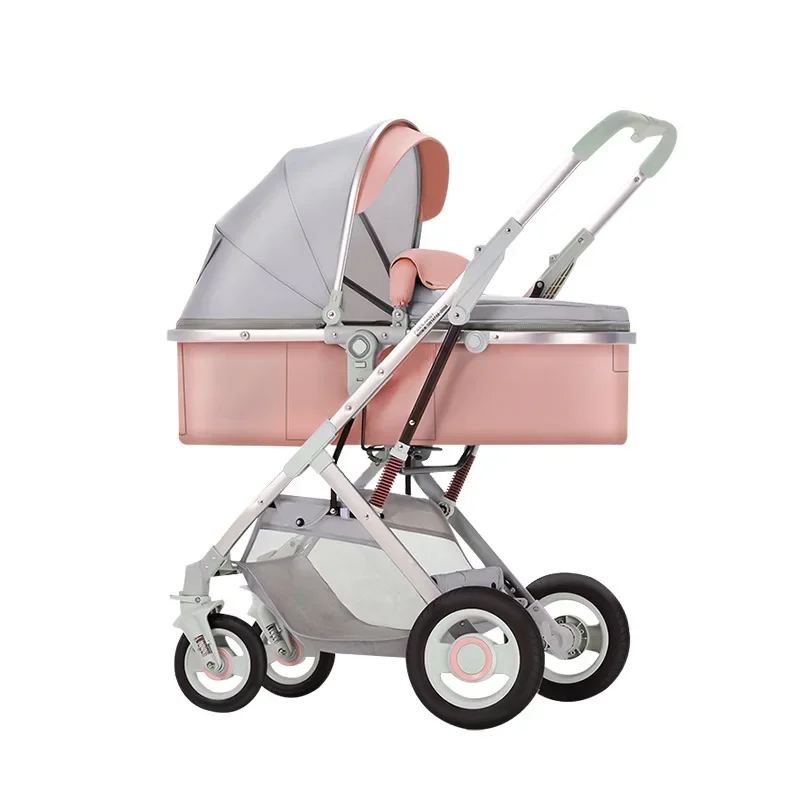 Lightweight Stroller Newborn Baby Two-way Swivel Seat High Landscape Foldable Travel Stroller Shock Absorption Baby Stroller