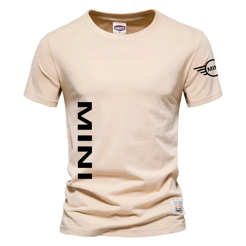 Oversized youthful vitality men's T-shirt Mini logo Hot sale Summer New Comfortable Cotton Men's T-Shirt Sleeve _ - AliExpress Mobile