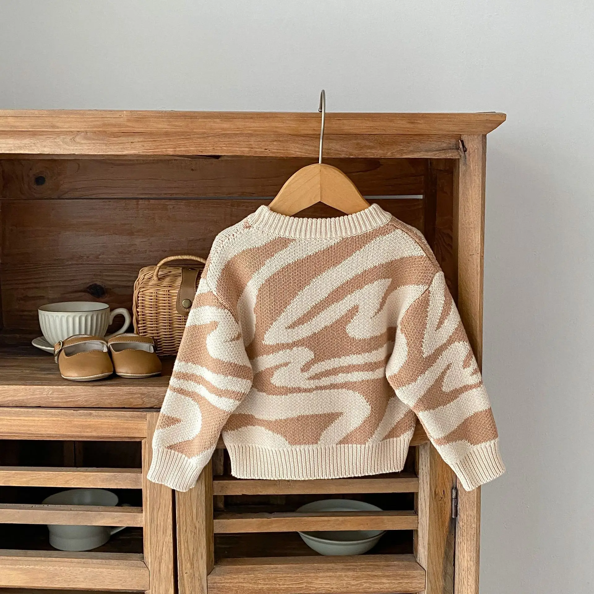 Baby Knitted Sweater Autumn Boy's Sweater Coat 0-3Year Kid's Pullover Tops knit sweater