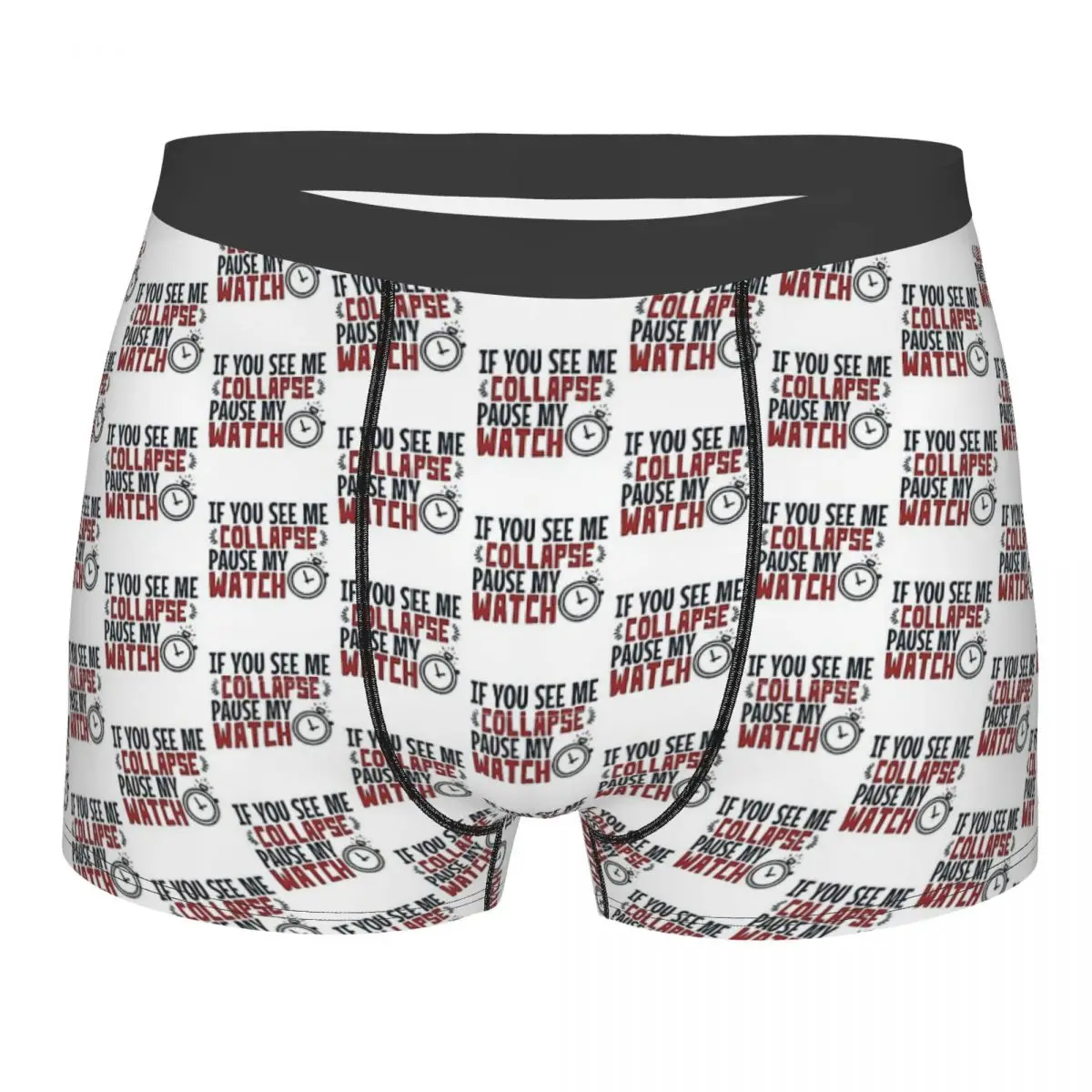 See Me Collapse Pause My Watch Men's Boxer Briefs Boxer Briefs Highly Breathable Underpants Top Quality Print Shorts Gift Idea utopia and collapse