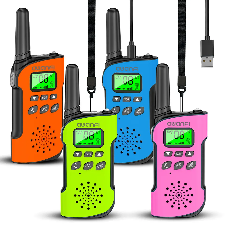 AWANFI Rechargeable Walkie Talkies for Kids