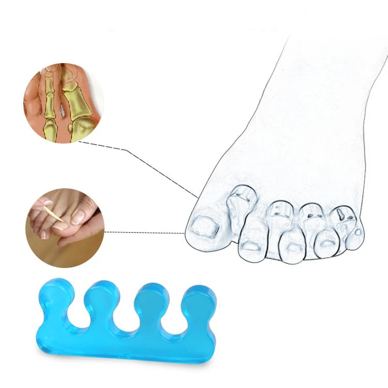 Nail Toe Separating Toe Separator Manicure Pedicure Manicure Pedicure Tool Flexible Soft Silicone Separating Straighteners toe separators toe spreader finger toe separator