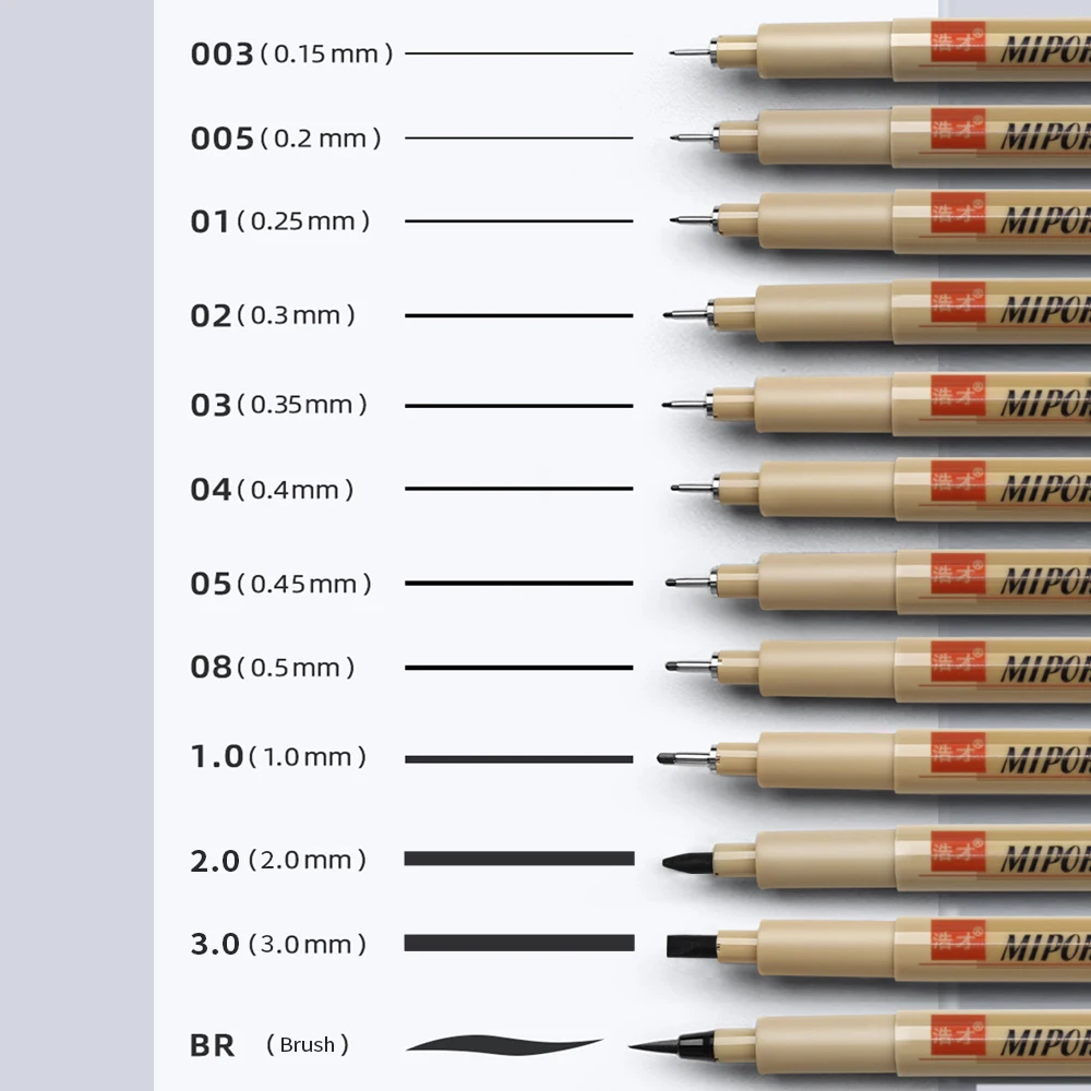 Waterproof Hand-Drawn Sketch Pen Micron Liners Needle Pen Fineliner Drawing Liner Art Micron Marker art marker pens sketching markers art markers pen marker marker pen marker pens markers pen micro pens