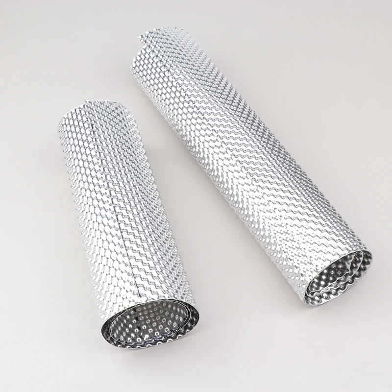 1x Embossed Aluminum Heat Shield Heat Shield Firewal Floor Pan Fuel Tank Silver Turbo Manifold Aluminum
