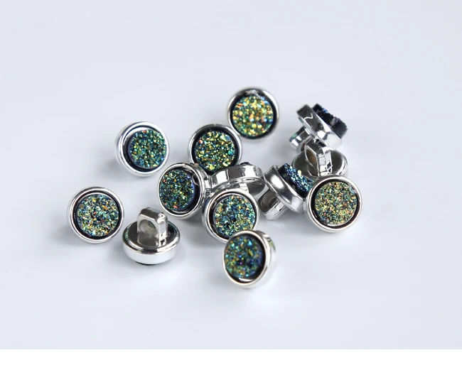 Moda Rhinestone enfeites botões para artesanato, botão de costura