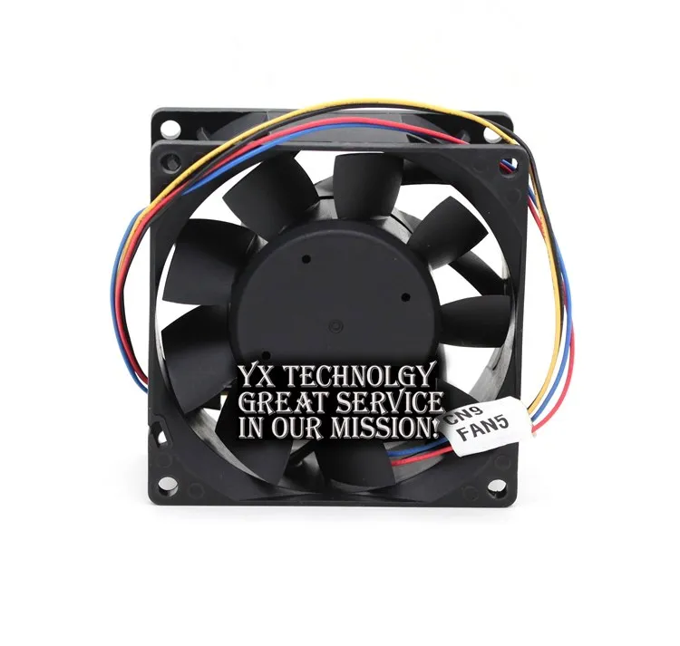 Quatro Fios Pwm Inversor Ventilador de Refrigeração para Delta 80*80*38 mm Pfb0824dhe 24v 8cm 80 mm 1.63a - Imagem 2