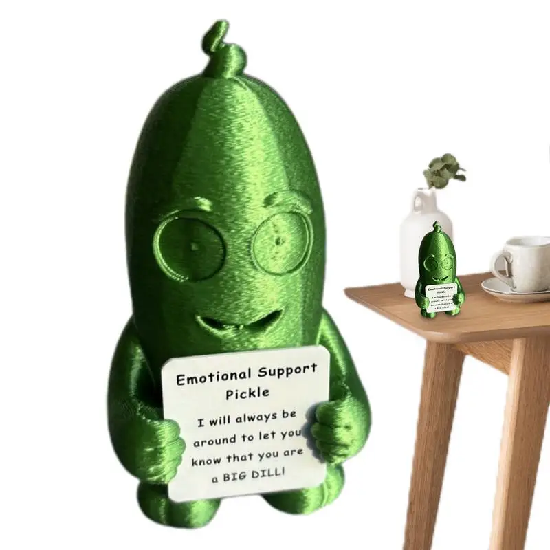 

Emotional Support Pickled Cucumber Cute Ornaments For Colleague Lover Positive Pickle