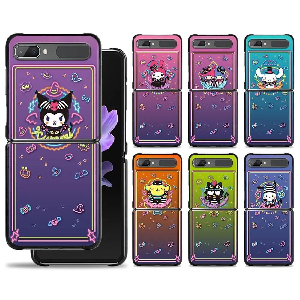 Hello Kitty Kuromi Magic Card Phone Case For Samsung Galaxy Z Flip 4 Z