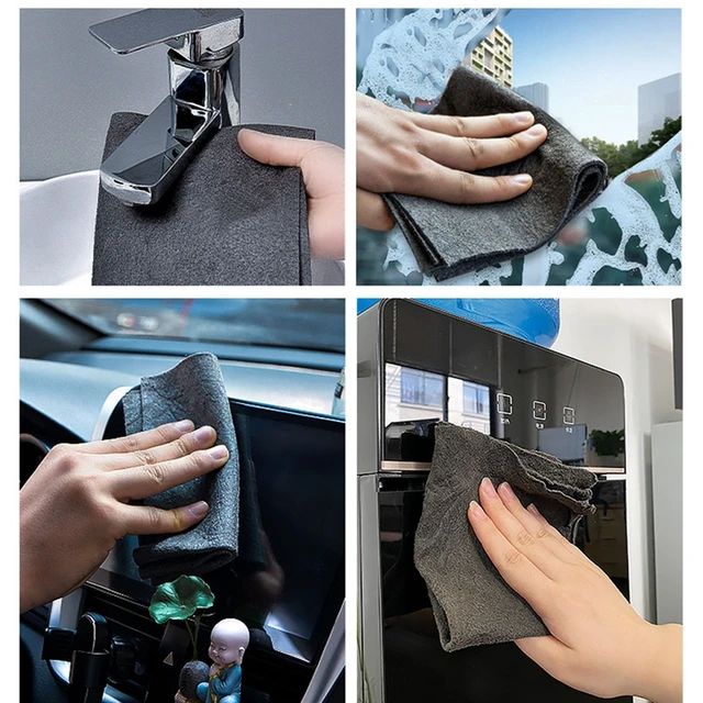 1 Db No Nyomkövetés Tisztítószövetek Csoda Mikroszálas Ruhás Üveg Tisztító Mágikus Ruhák Asztali Rongyos Otthoni Törülköző A Konyhához - Image 6