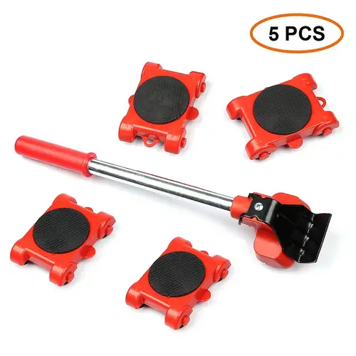 Professional Furniture Mover Tool Set Heavy Stuffs Transport Lifter Wheeled Mover Roller with Wheel Bar Moving Hand Device - Image 8