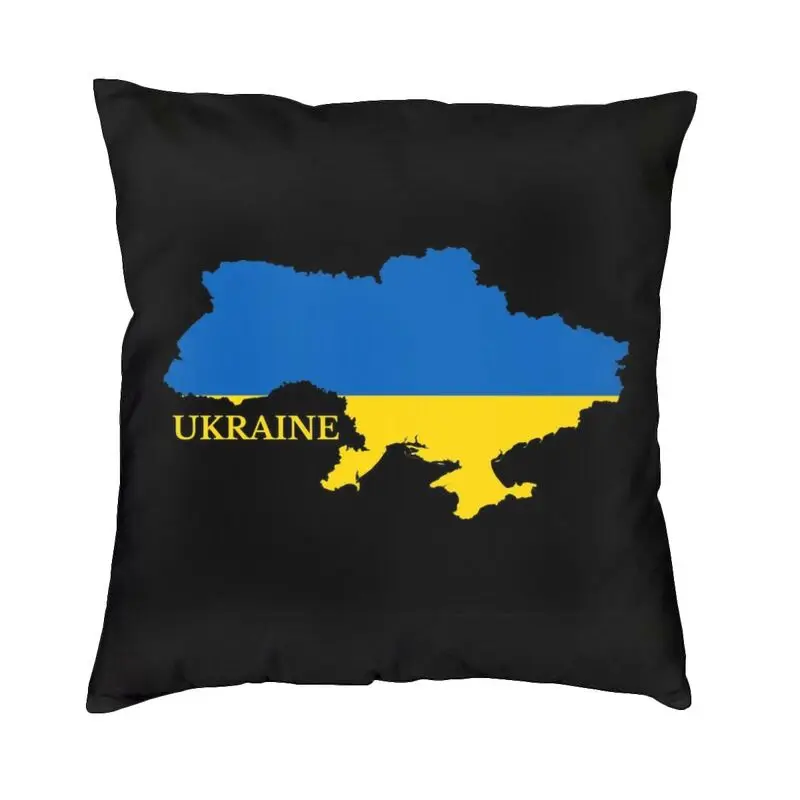 

Luxury Ukraine Flag Map Cushion Cover for Sofa Soft Throw Pillow Case Home Decor Pillowcase