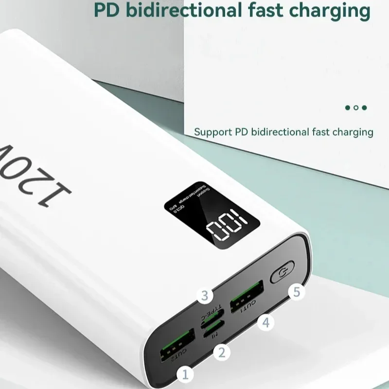 Xiaomi 120W Power Bank 200000mAh Large Capacity Super Fast Charge Power Bank Portable Battery Charger For iPhone Samsung Huawei 3