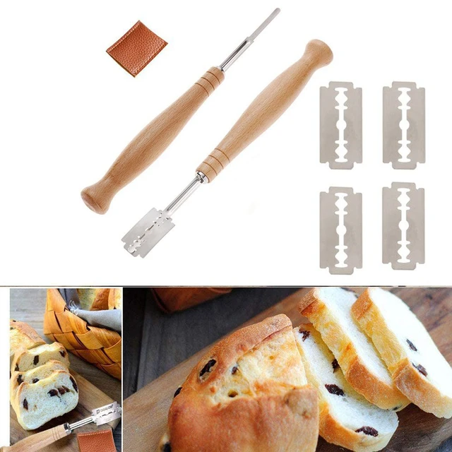5 Lame Blades Leather Slashing Bag Cutter French Bread Scorer Cutter Bread  Steel Bread Dough Handle With Stainless Tools Scoring - AliExpress