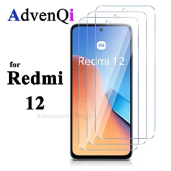 Enhanced Tempered Glass Screen Protector - HD Crystal Clear, 9H Hardness, Anti - Scratch, Case Friendly Design - 4 pcs (For Redmi 12)