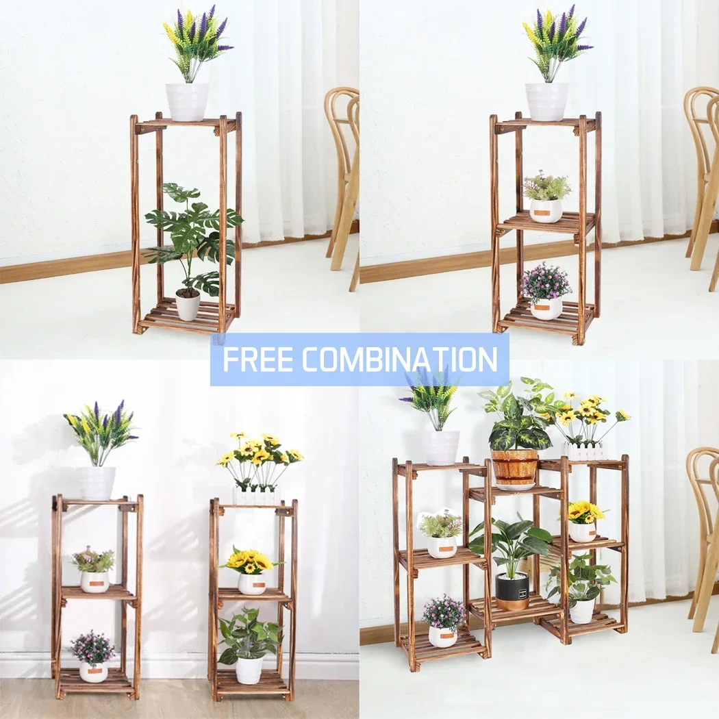 8 Tiers Garden Plant Patio Stand Flower Shelf Rack Indoor Outdoor
