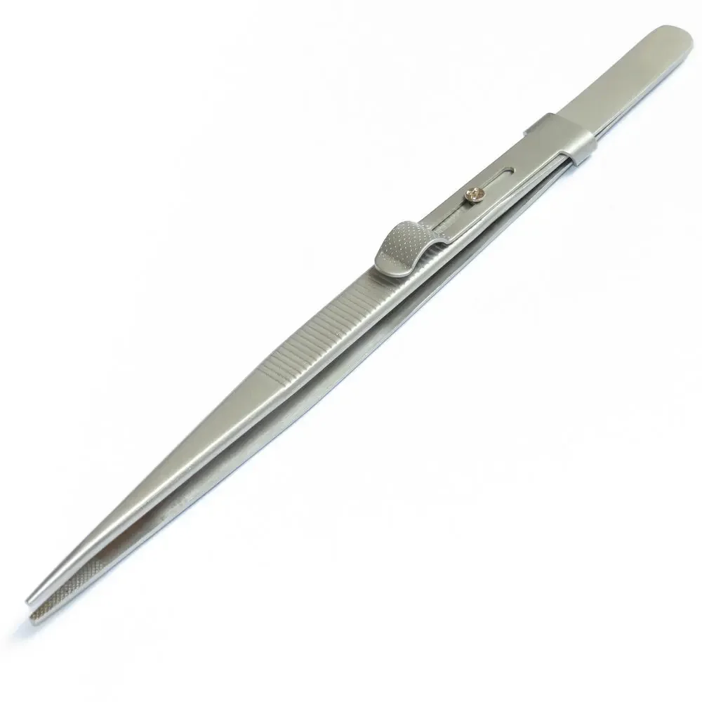 Stainless Steel Cartridge Stylus Tweezer LP Vinyl Record Turntable Clamp Clip