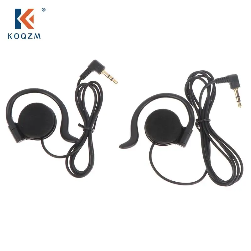 3.5mm Listen Only Earpiece Headset Earphone Onesided Earmounted Guide Wire Explainer For Radio