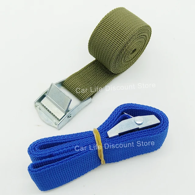 Corde de Tension en Métal pour Voiture, 5m x 25mm, Sangle de Bain à Cliquet,  Ceinture de Bagages, Sac, Attache de Cargaison avec Tendeur de Corde -  AliExpress