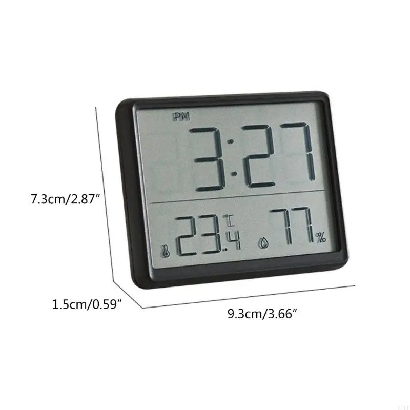 Modern Digital Wall Clock Date & Temperature Designs Great for Fridge Mounting Home Decor and Gift for Friends