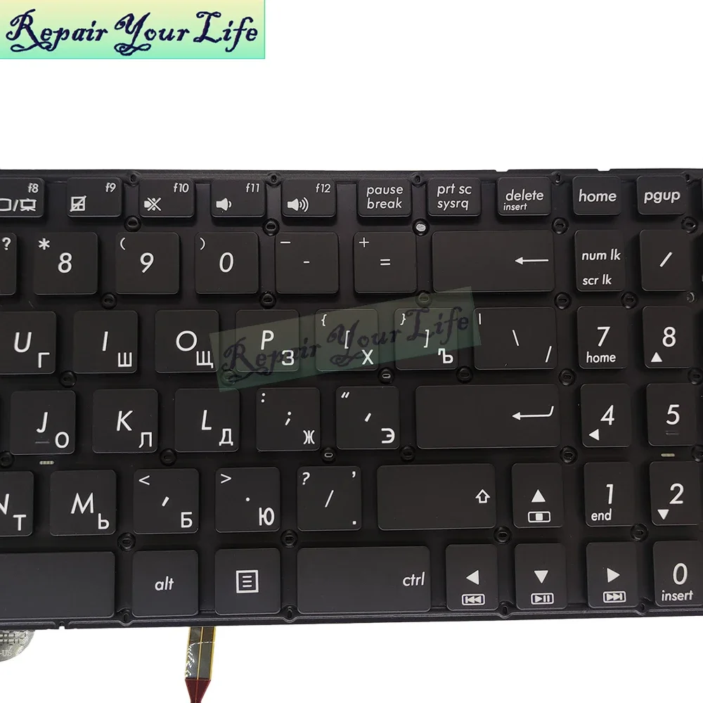 Tastiera Retroilluminata US QWERTY Grigia Per Asus UX510U/UX510UX/UX510UW/UX510UR