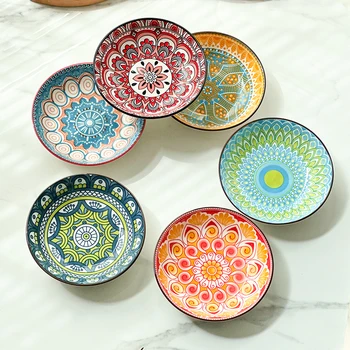 6-Piece Bohemian Plate Set 1
