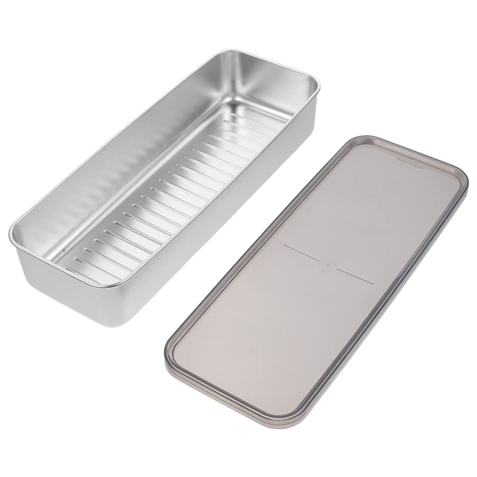 

Stainless Steel Crisper Refrigerator Containers For Organizer Fridge Bacon Keeper Saver Storage Pp Meat Organizers Food