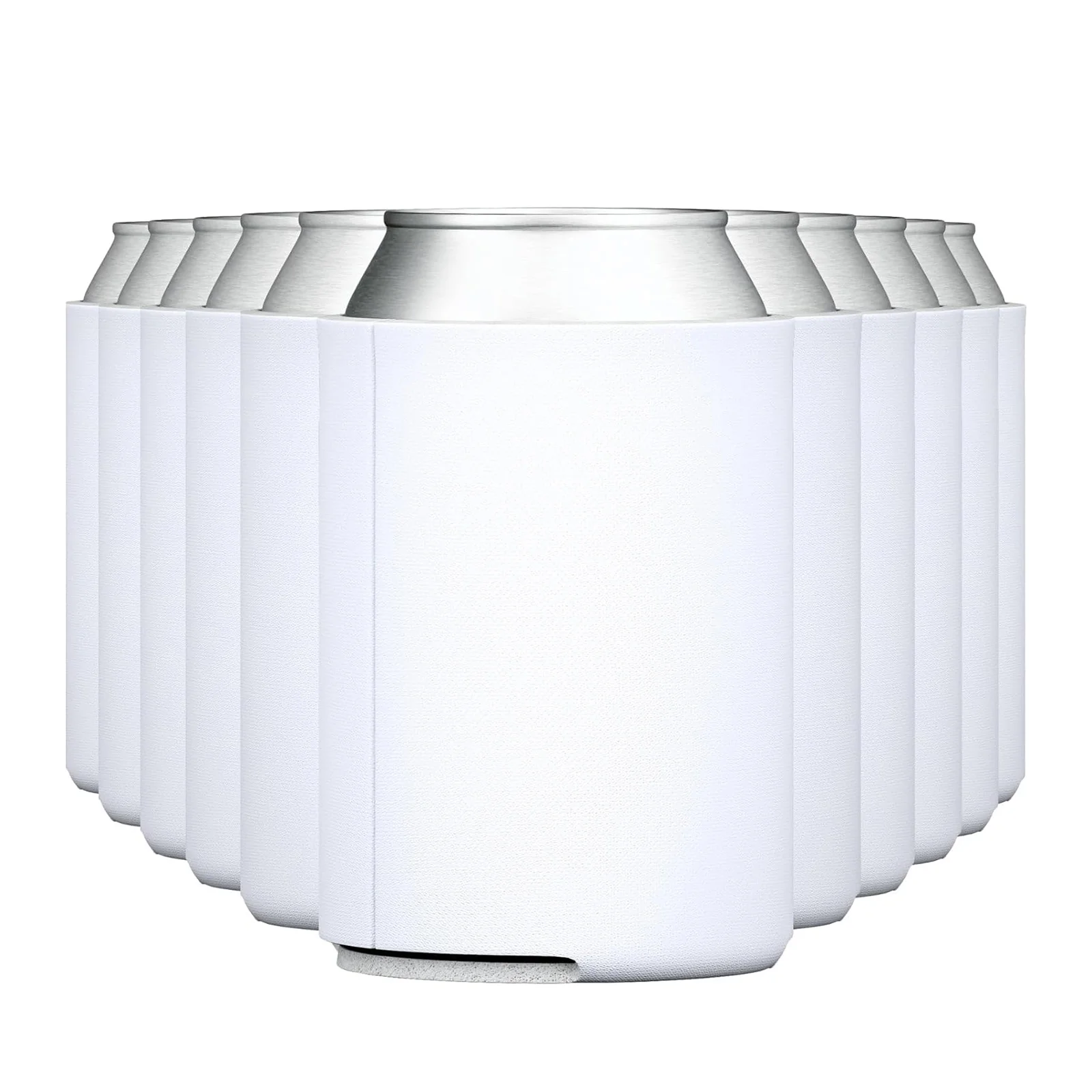 

Blank Beer Can Cooler Sleeves Bulk Sublimation Blanks for Vinyl Plain Collapsible Foam Can Sleeves Coolers
