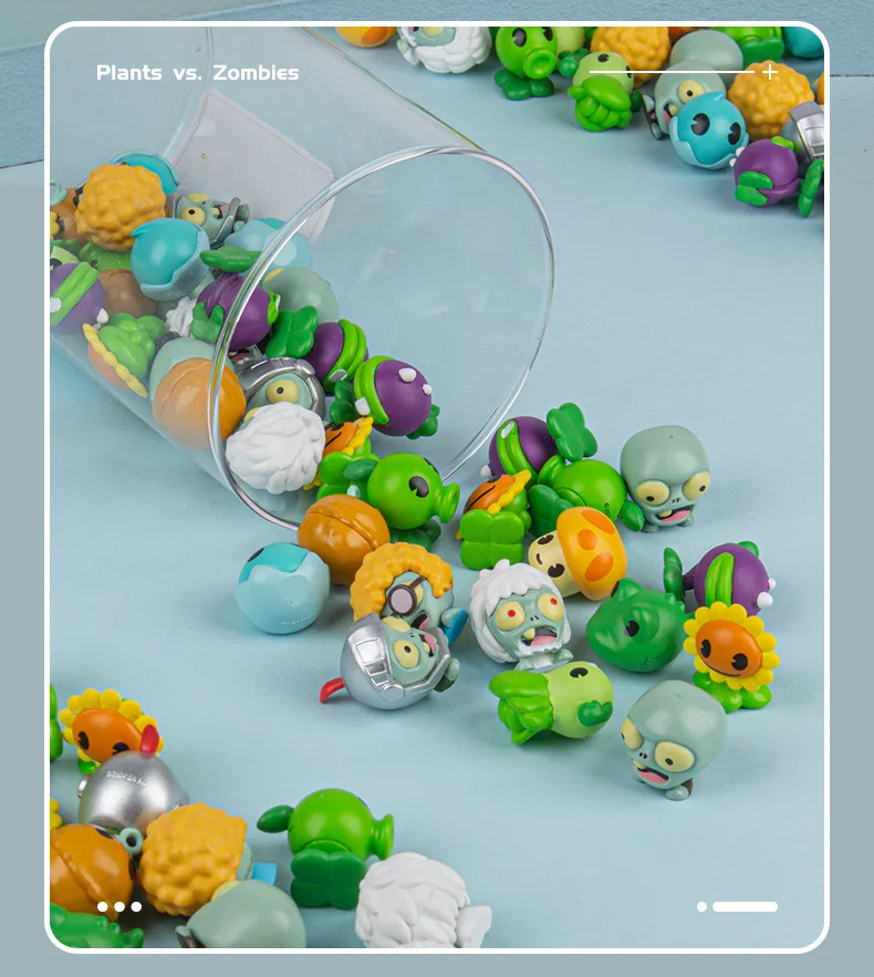 4 styles Plants Vs Zombies Q version plant zombie Random lucky bag