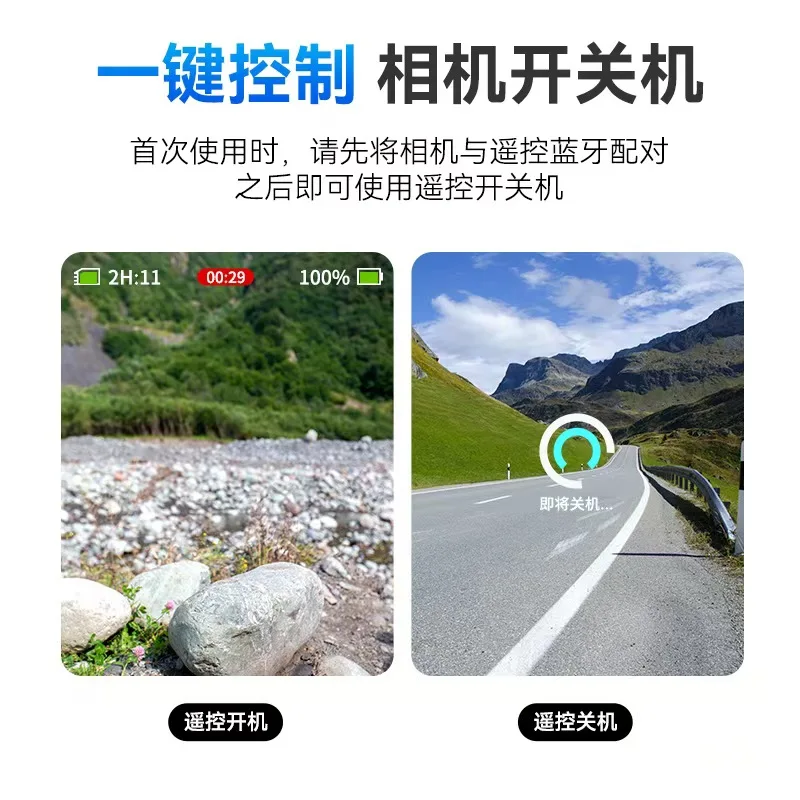 Télécommande Bluetooth étanche pour GoPro Hero 13 12 11 10 9 Max fixée à un support de poignet, prête pour l'action
