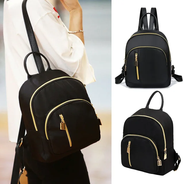 Women's Large Capacity Multizipper Backpack, Travel Shoulder Bag, Organize Your Belongings, Waterproof and Durable, Black 6