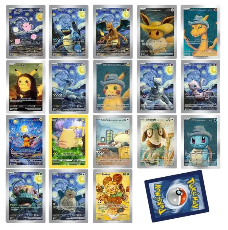 Proxy 2023 PTCG  POKEMON X VAN GOGH PIKACHU WITH GREY FELT HAT #085 SVP Authentication Grade 10 Card Toy