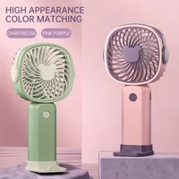 1800mah Mini Portable fan,USB Electric Fan 3 Speeds rechargeable portable fan Eyelash hand fans for room Camping Supplies 1