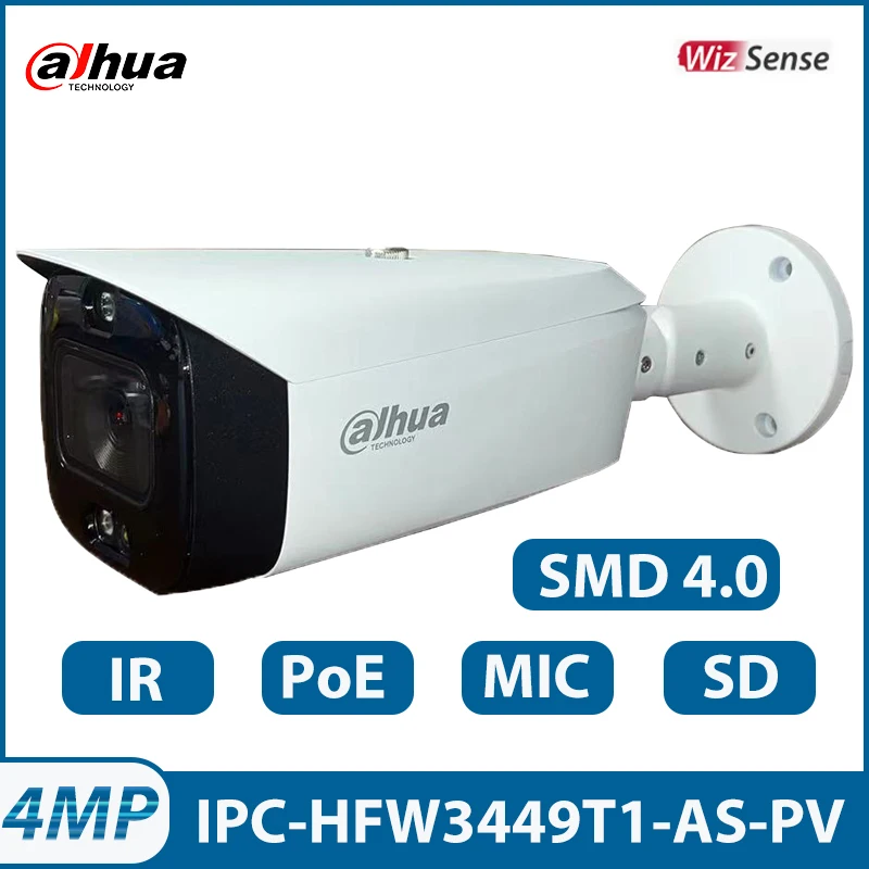 

Dahua 4MP умная двойная планшетофон для сдерживания с фиксированным фокусным расстоянием Защитная цилиндрическая WizSense сетевая камера