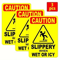 Slippery When Wet Warning Aluminum Sign