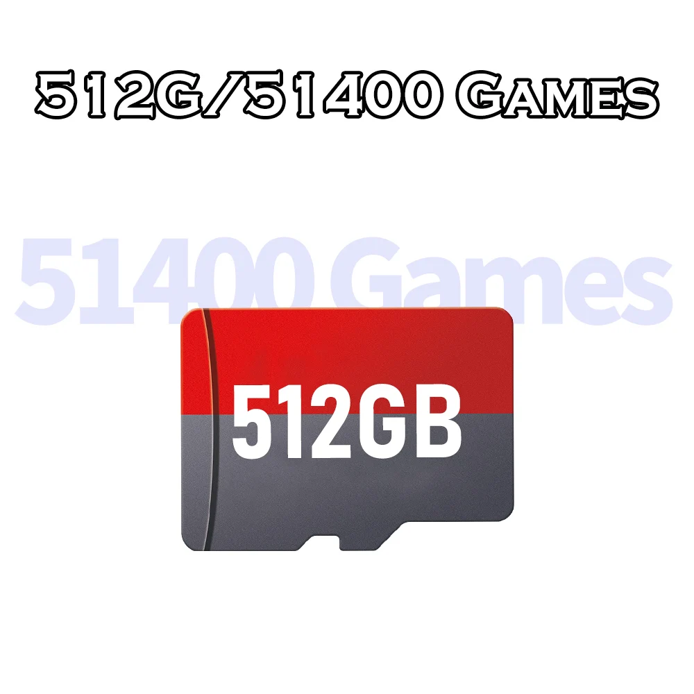 Carte TF, 512 Go de stockage, prend en charge 70000 jeux, 512g 70000