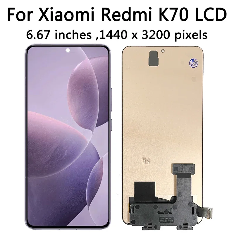 6.67''AMOLED For Xiaomi Redmi K70 K70 Pro LCD 23113RKC6C