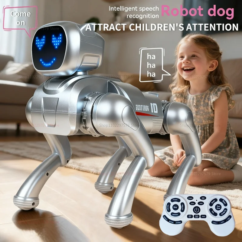 새로운 X1 RC AI 스마트 RC 로봇 강아지 장난감 음성 명령 노래 및 춤 인터랙티브 리모컨 장난감 프로그래밍 가능한 강아지 어린이 선물